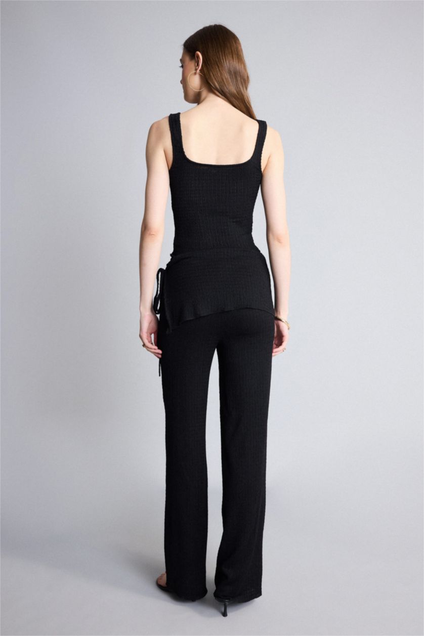 نساء أسود Wide Leg Trousers