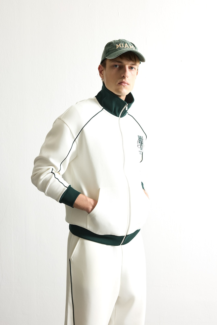 Ерлер экру Boxy Fit кардиган