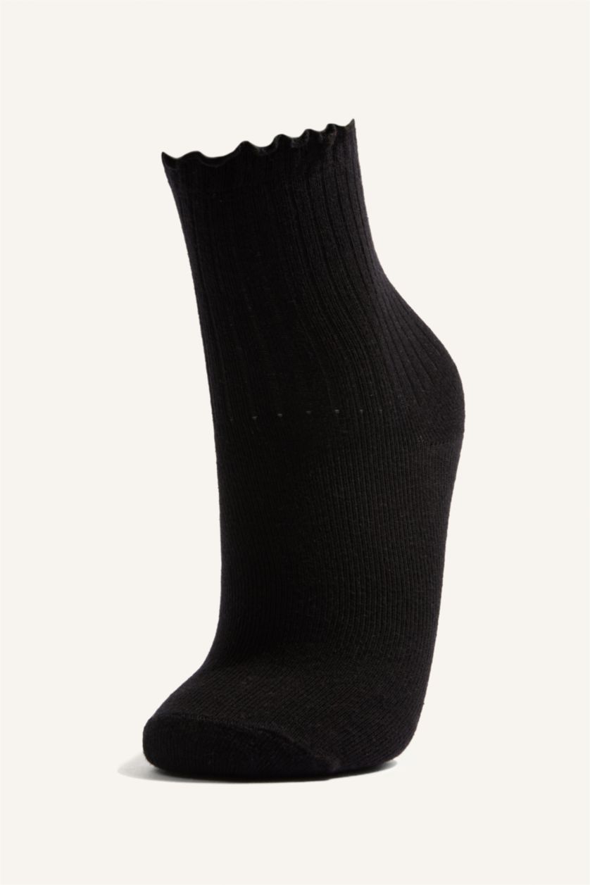 Kız Çocuk - Genç Kız Karma 23 Nisan Çocuk Bayramı Fırfırlı 3'lü Pamuklu Uzun Çorap Kız Çocuk