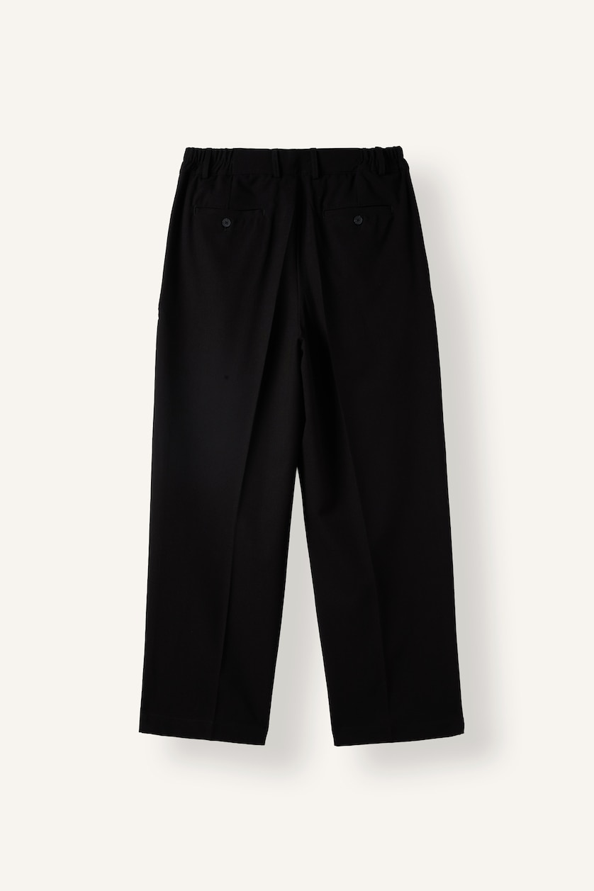 Men Black Wide Leg Trousers