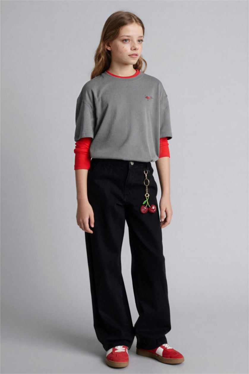 Девочки и подростки Серый Футболка с коротким рукавом фрукты для девочек