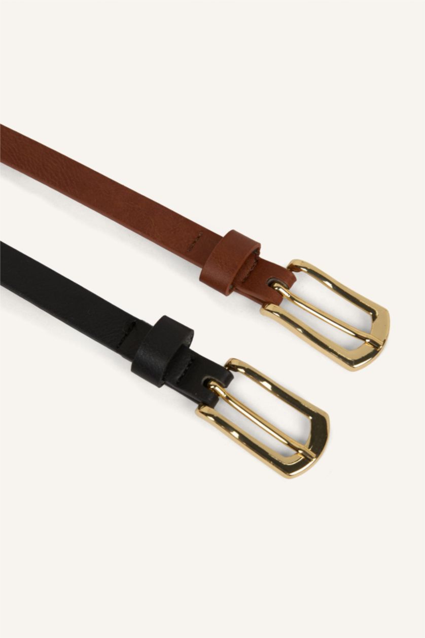 Kadın Karma Suni Deri Kemer