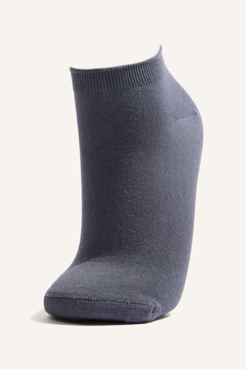 Kadın Mor 2'Li Dikişsiz Patik Çorap