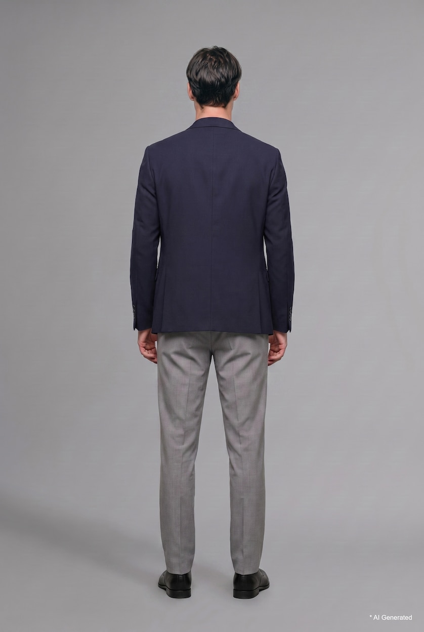 Erkek Gri Melanj Regular Fit Pantolon