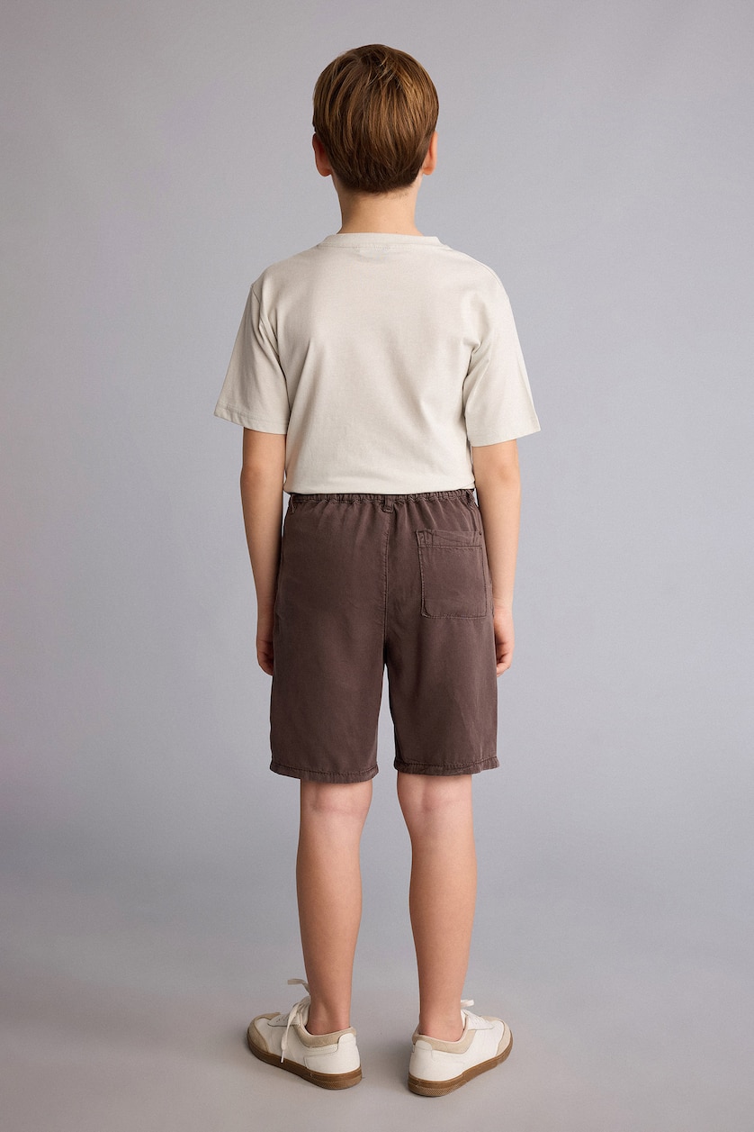 BOYS & TEENS Brown Boy Regular Fit Shorts