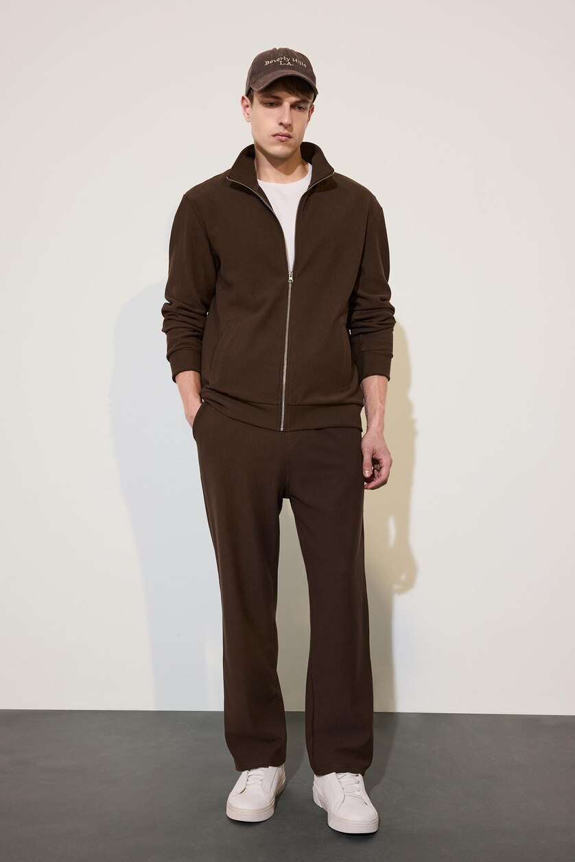 Men Brown Regular Fit Cardigan