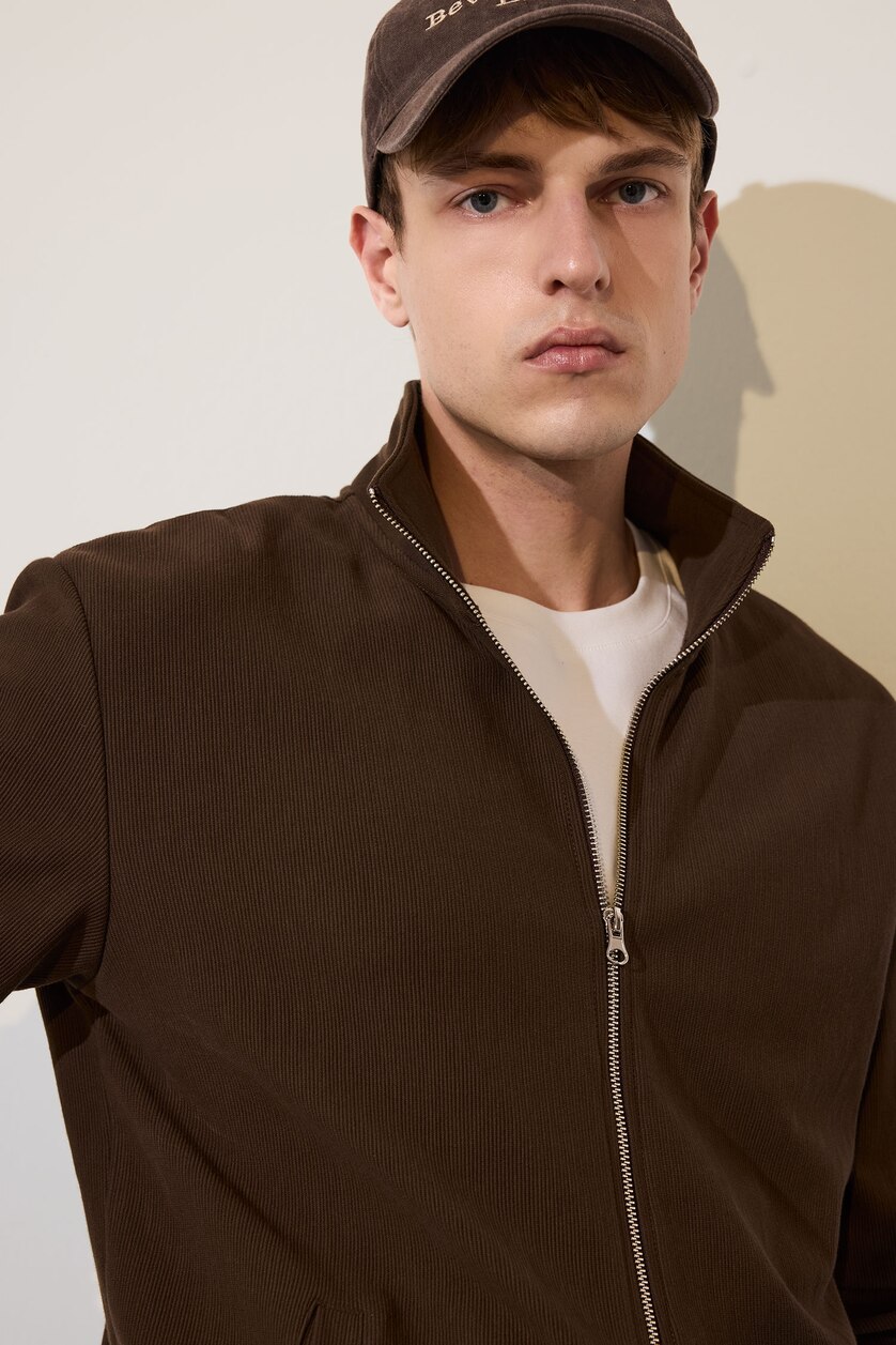 Men Brown Regular Fit Cardigan