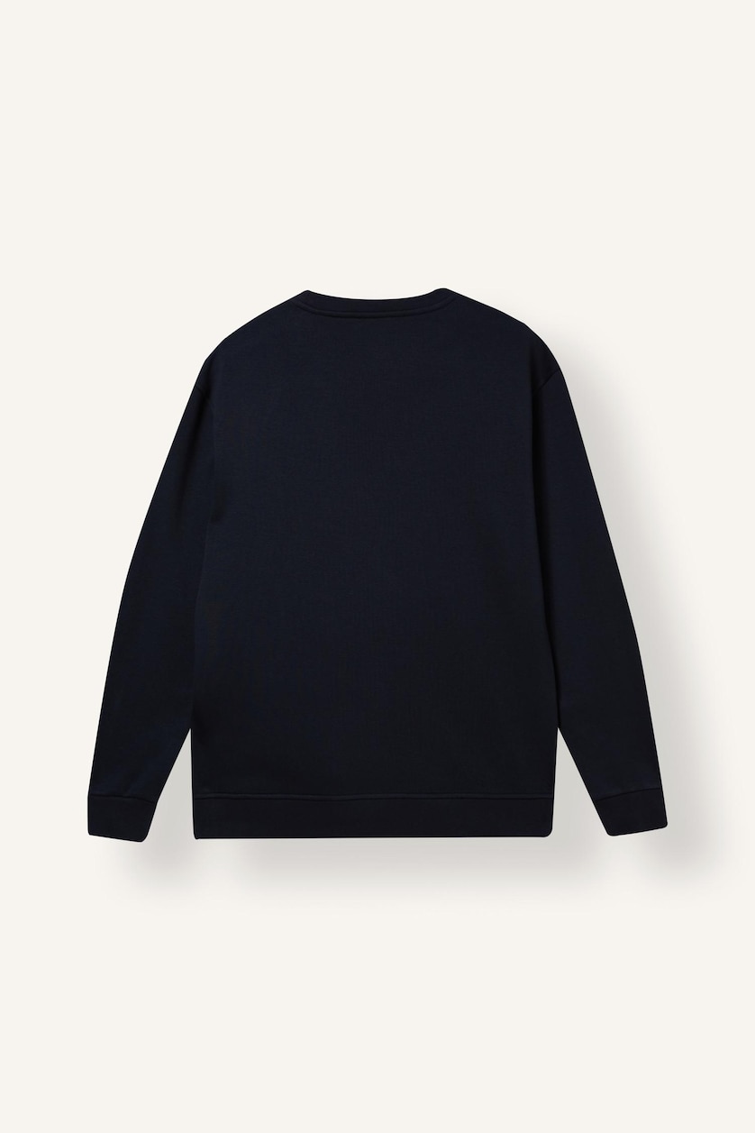 Erkek Lacivert Regular Fıt Basic Sweatshırt