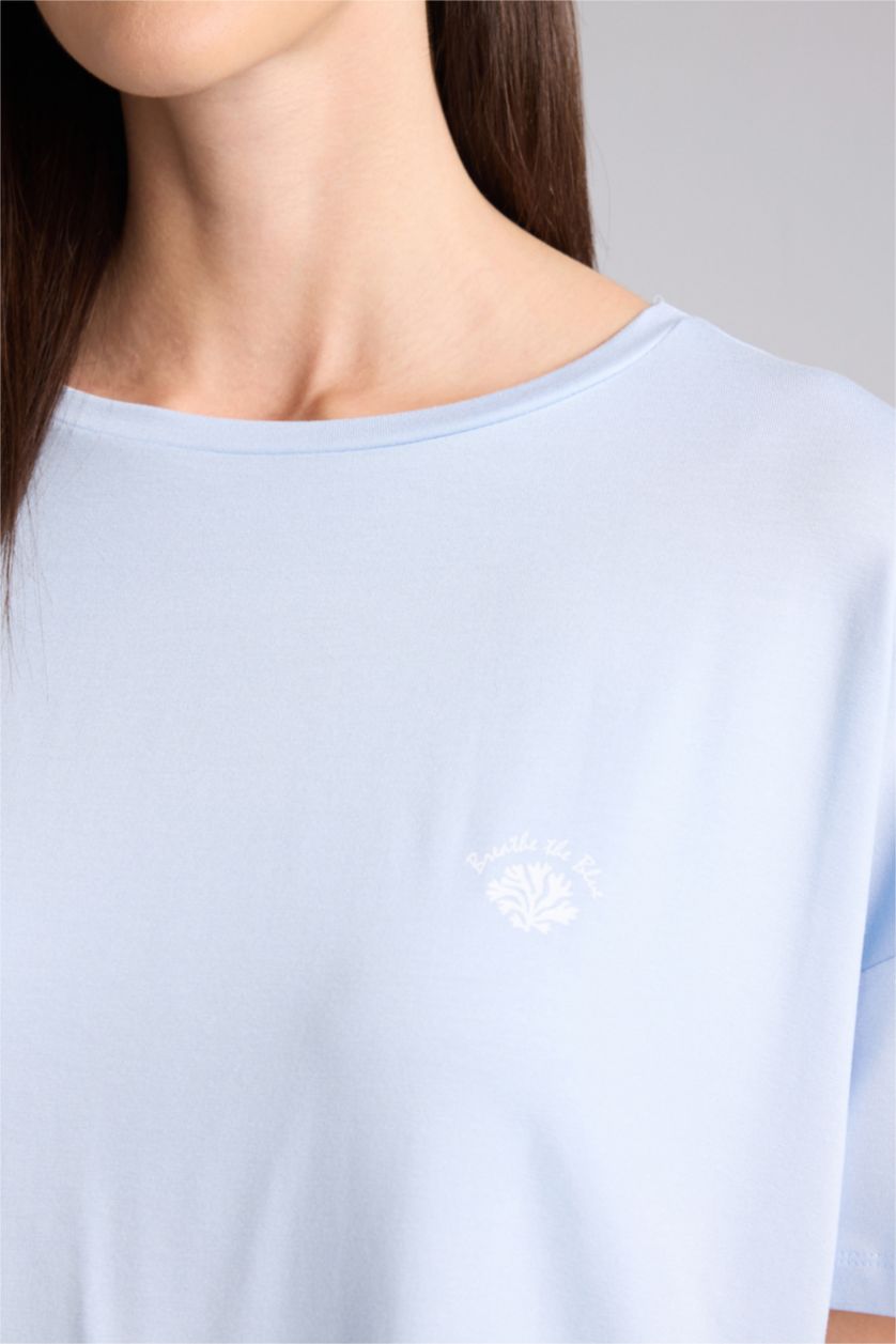 Kadın Açık Mavi Regular Fıt 2'li Takım