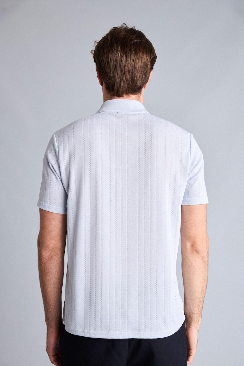 Erkek Açık Mavi Regular Fit Polo Tişört