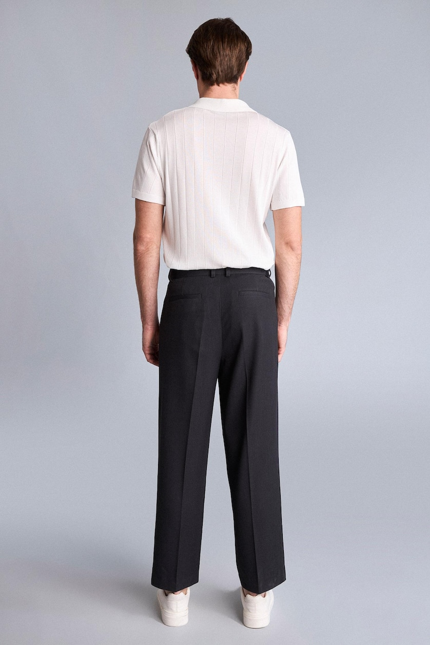 Мужчины Темный антрацит Брюки Wide Leg