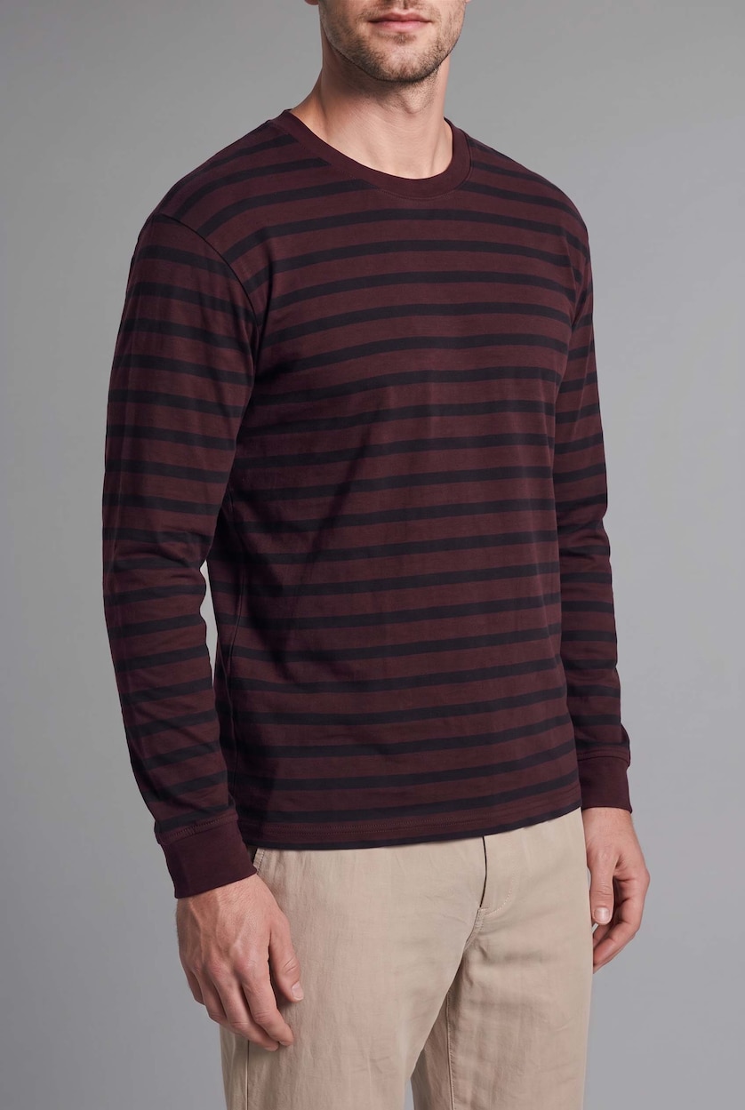 Men Brown Regular Fit Long Sleeve T-Shirt
