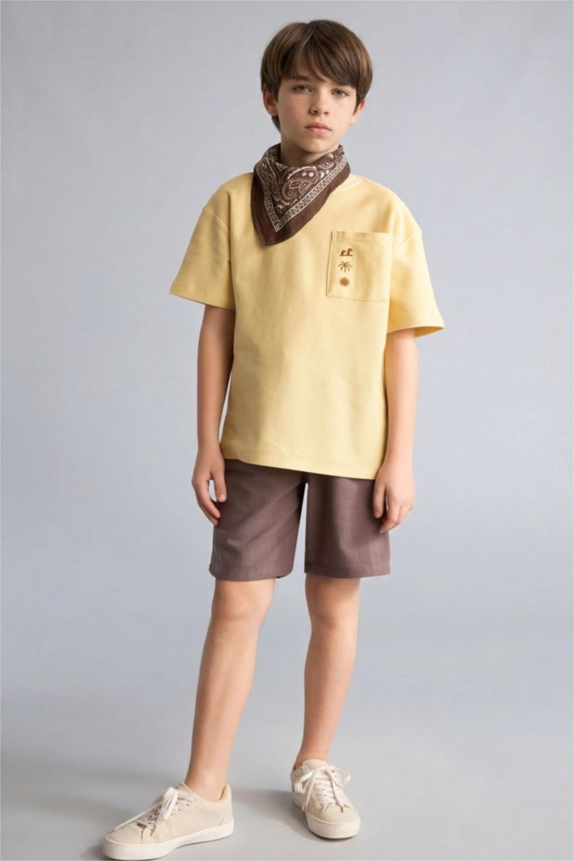 Мальчики и подростки Светло коричневый Шорты Regular Fit для мальчиков