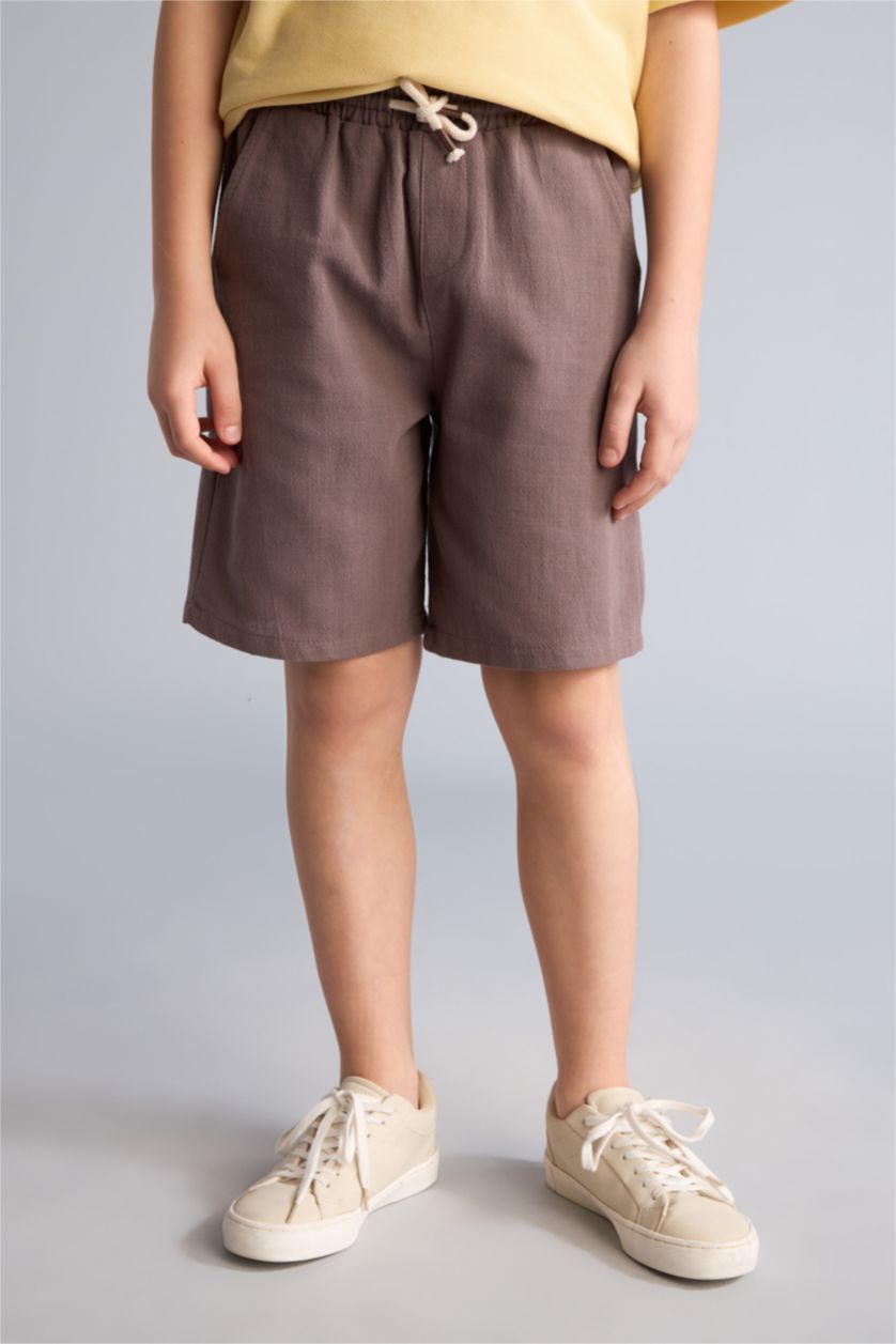 Мальчики и подростки Светло коричневый Шорты Regular Fit для мальчиков