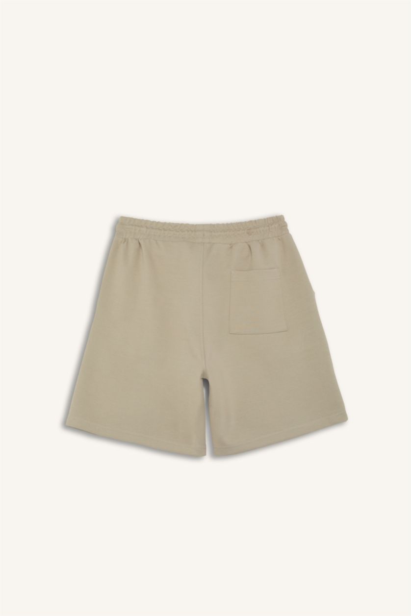 Erkek Açık Haki Regular Fit Şort