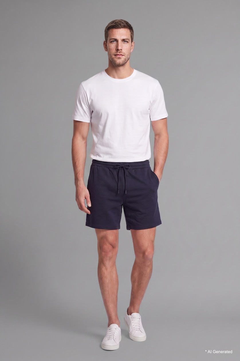 Men NAVY Regular Fit Regular Hem Shorts