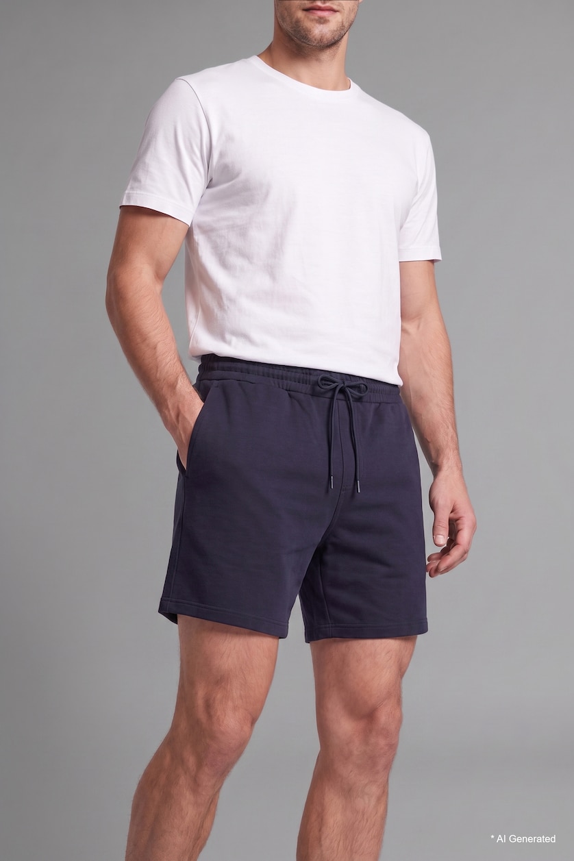 Men NAVY Regular Fit Regular Hem Shorts