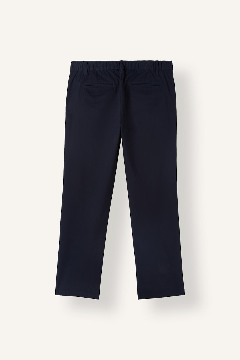 Men NAVY Regular Fit Trousers