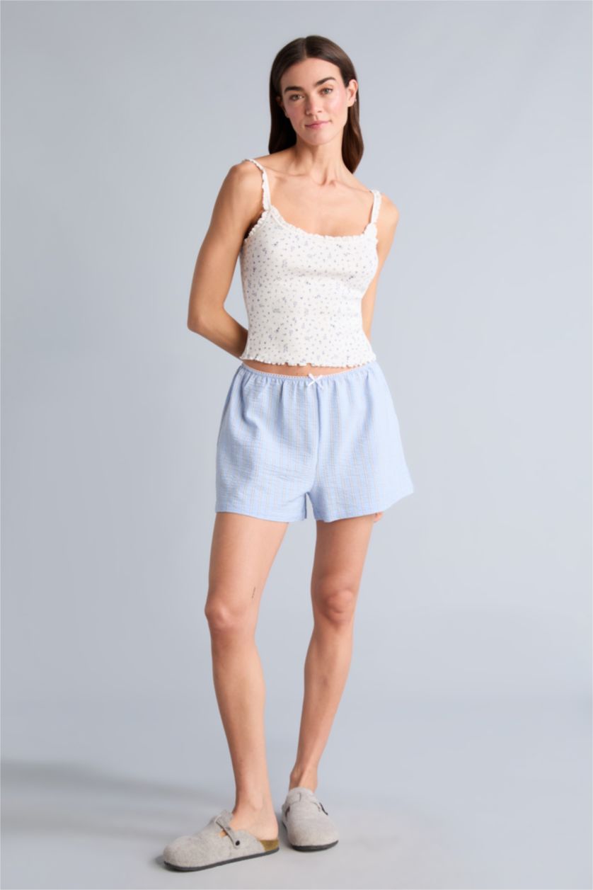 Kadın Açık Mavi Ribana Askılı Atlet