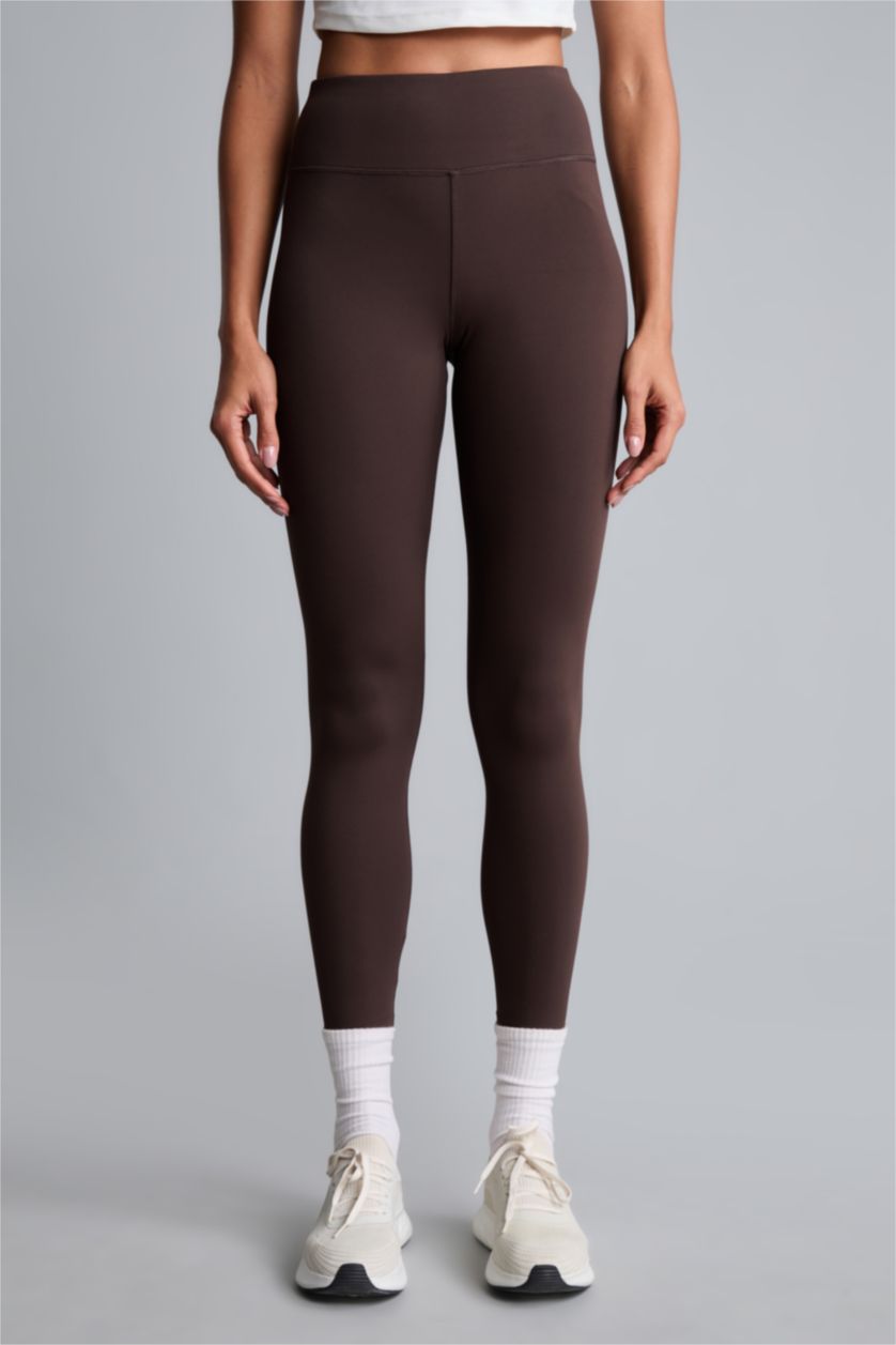 Women Brown Sport Leggings