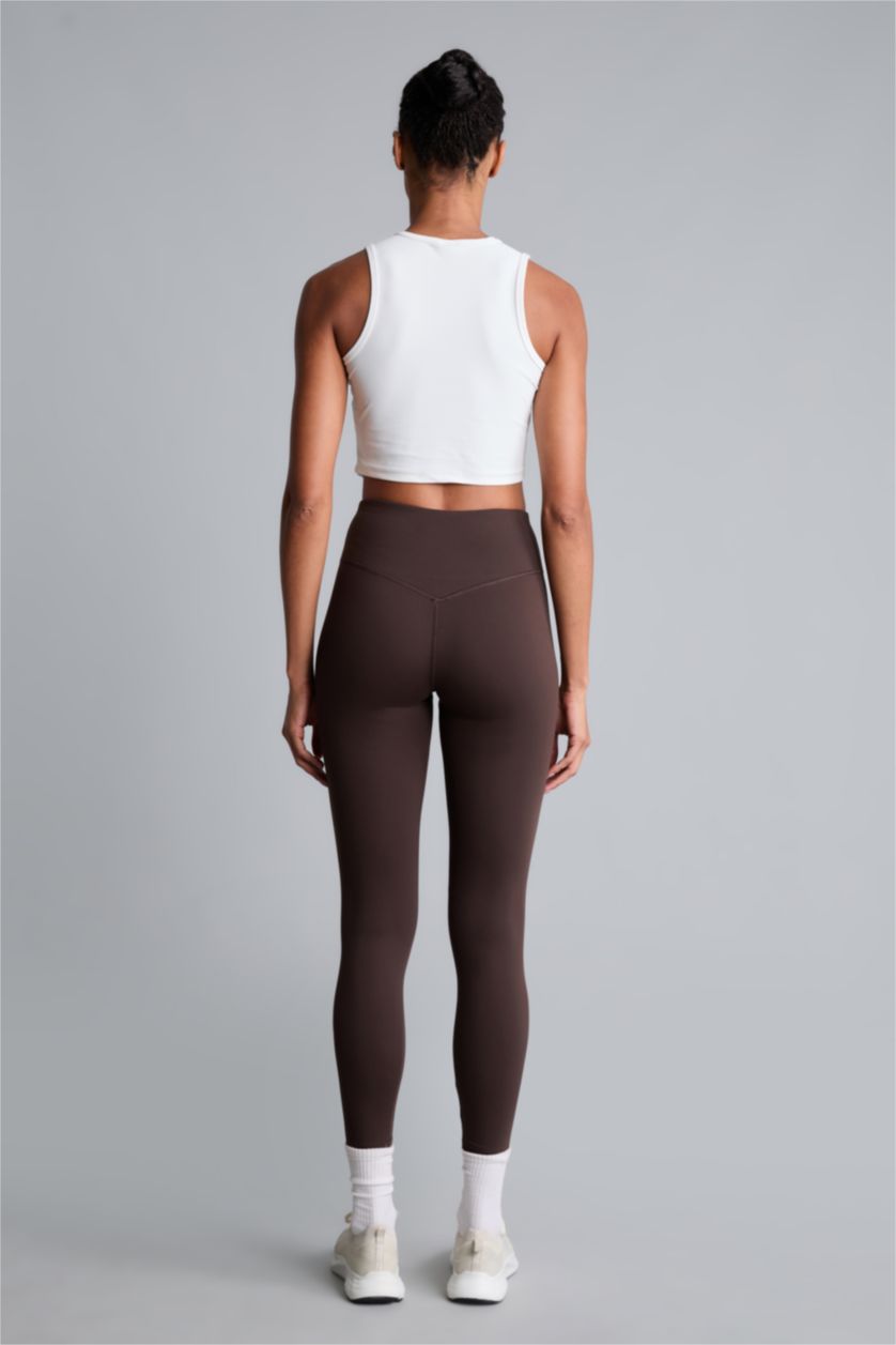 Women Brown Sport Leggings