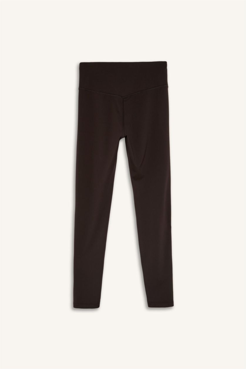 Women Brown Sport Leggings