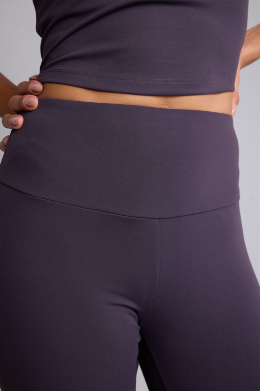 Women Dark Purple Sport Leggings