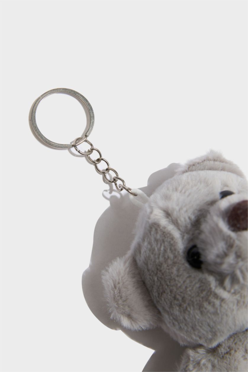 Kadın Gri Ayıcıklı Charm Anahtarlık