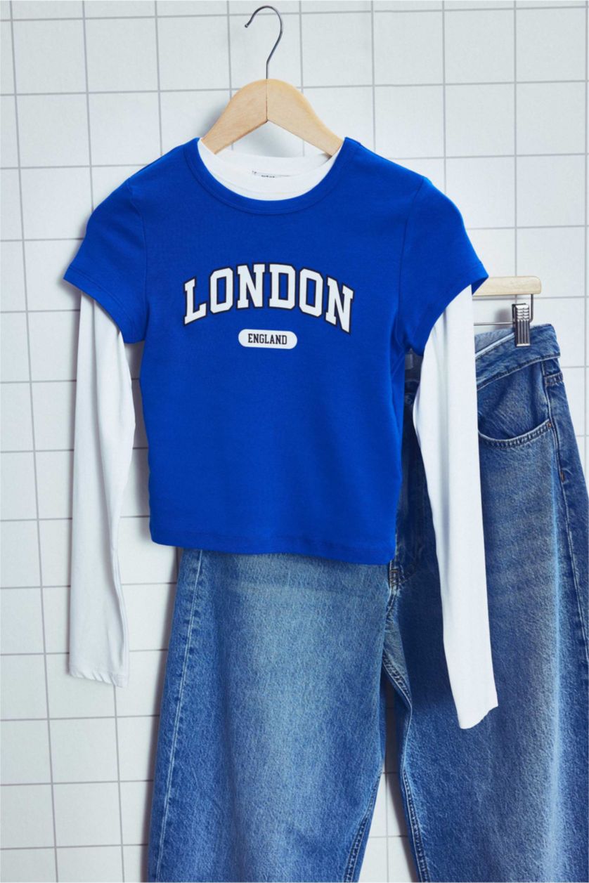 Woman Royal Slim Fit Ribana Short Sleeve T-Shirt