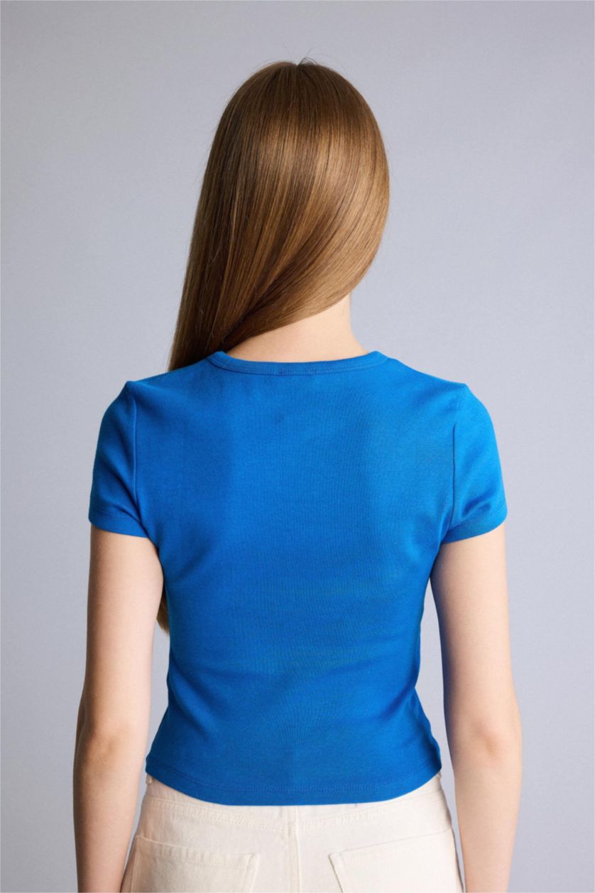 Woman Royal Slim Fit Ribana Short Sleeve T-Shirt