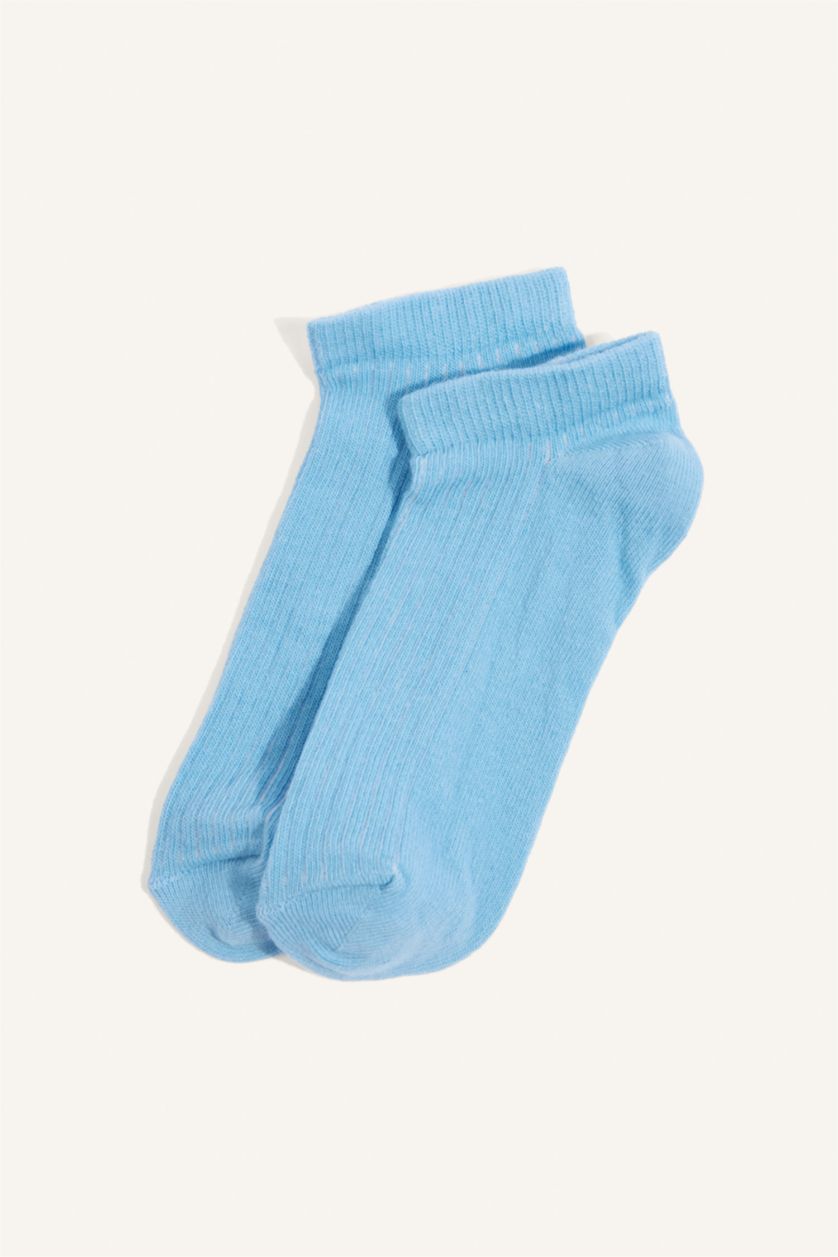 GIRLS & TEENS Blue شرابات قصيرة بناتي قطن - 5 قطع