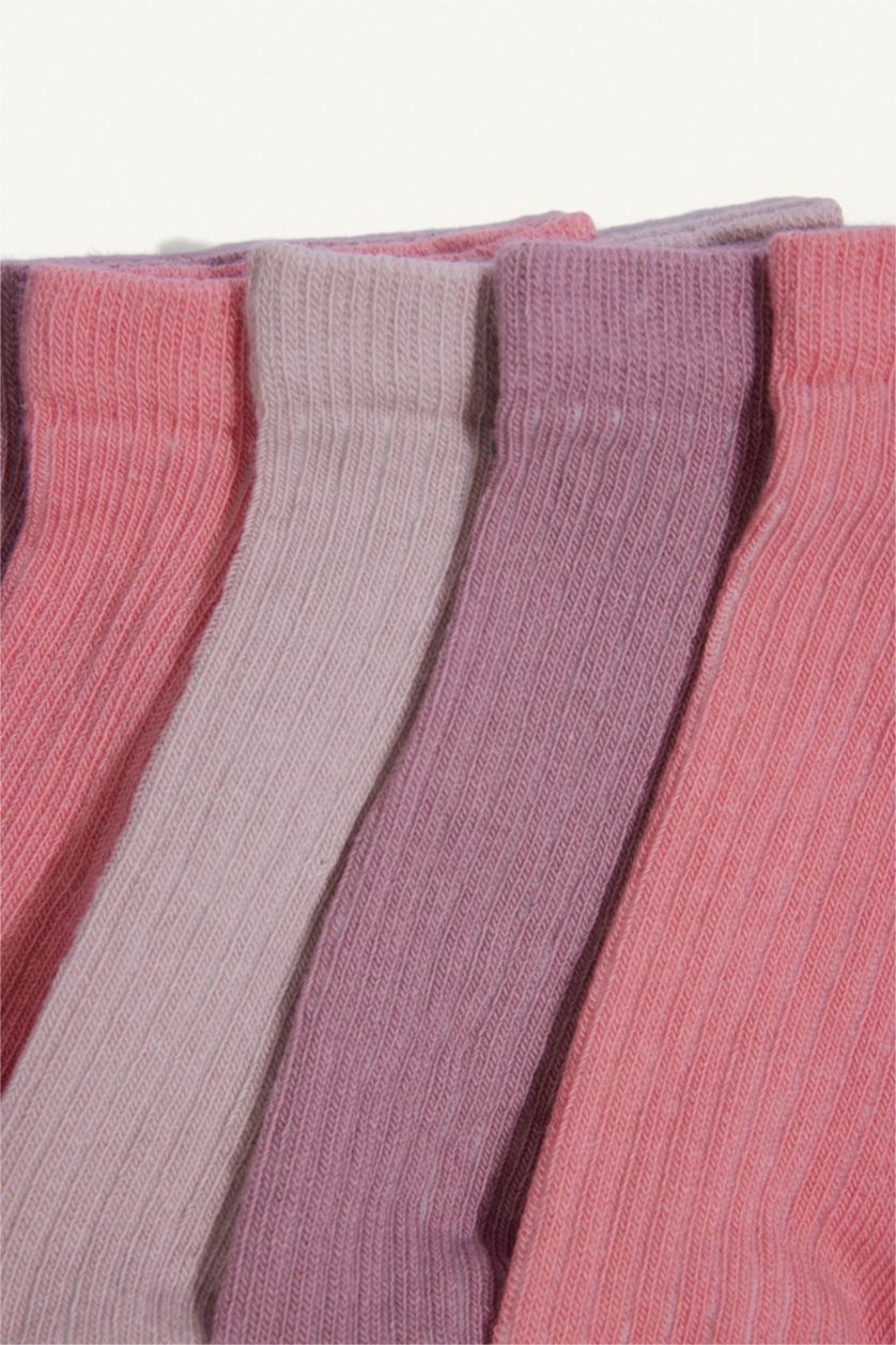 Young Girls - Teen Girls Light Pink Girl 5 Piece Short Socks