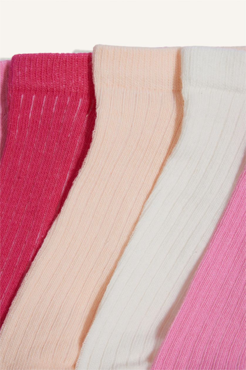 Young Girls - Teen Girls Neon Pink Girl 5 Piece Short Socks