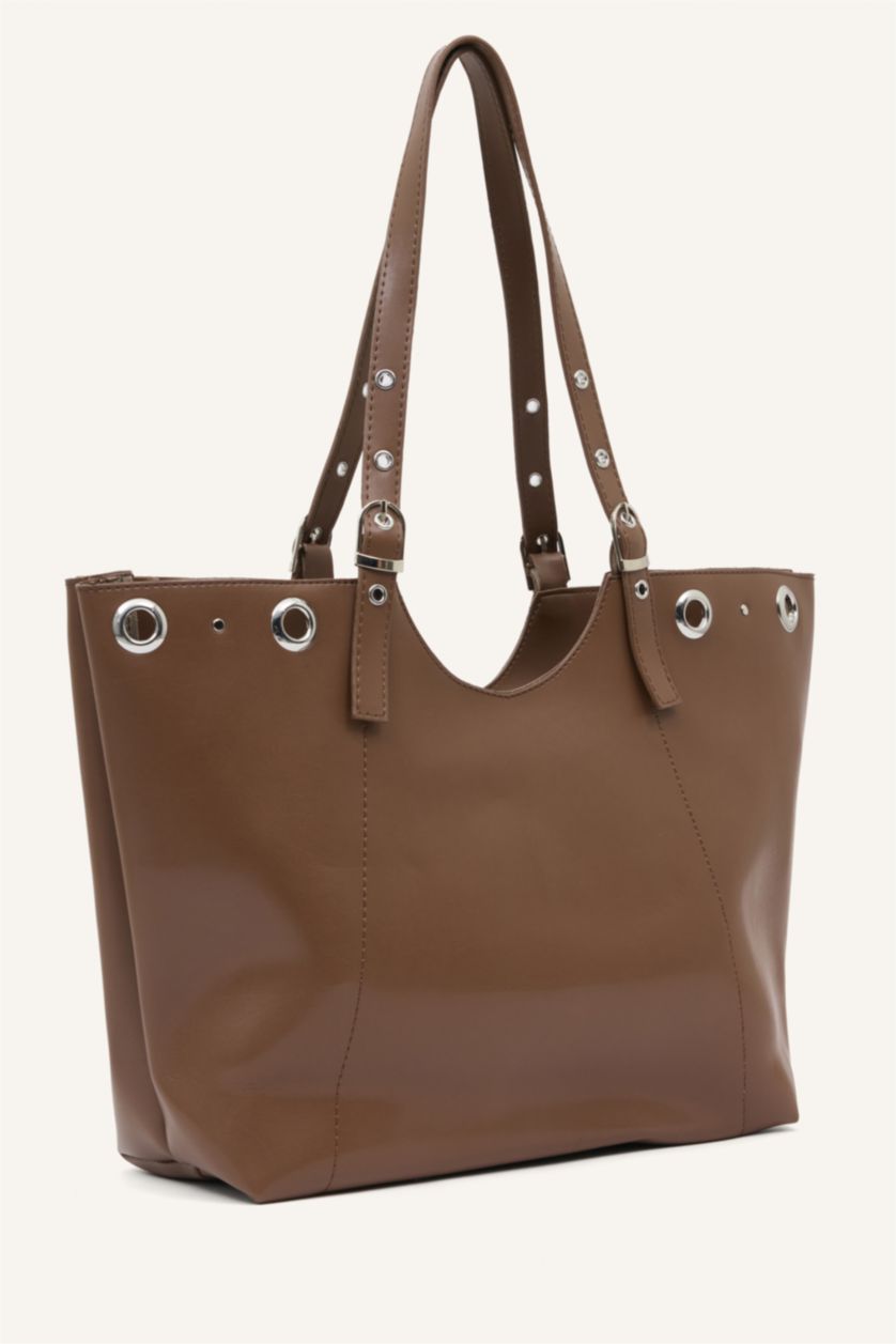 Kadın Koyu Vizon Kadın Omuz Çantası