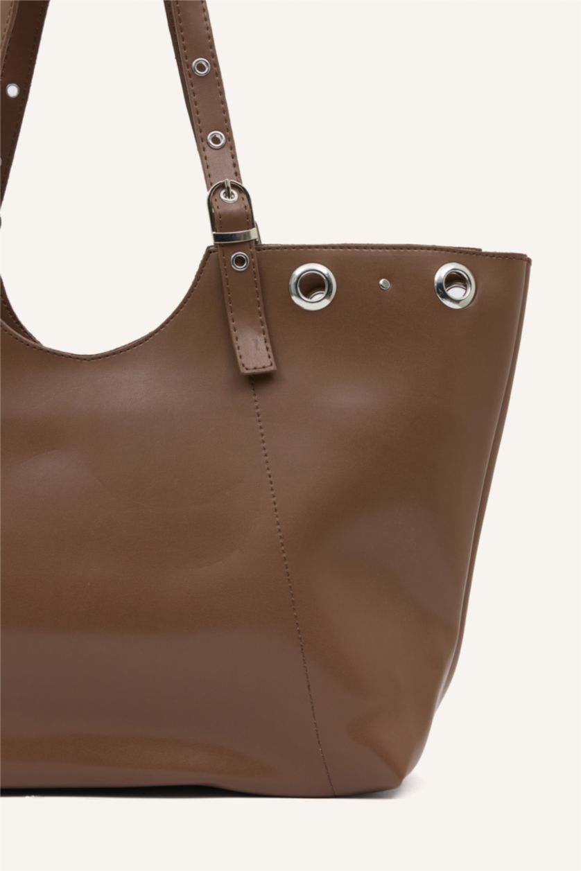 Kadın Koyu Vizon Kadın Omuz Çantası