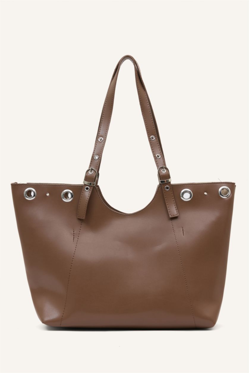 Kadın Koyu Vizon Kadın Omuz Çantası