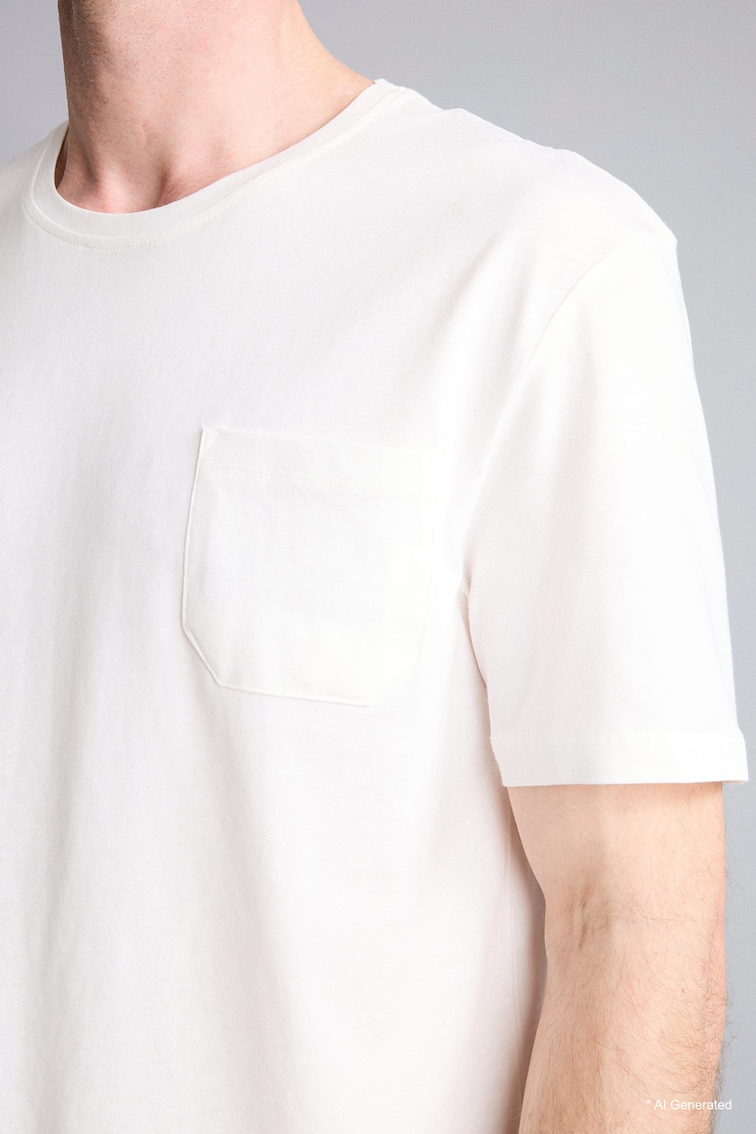 Men White New Regular Fit Short Sleeve Knitted Tops