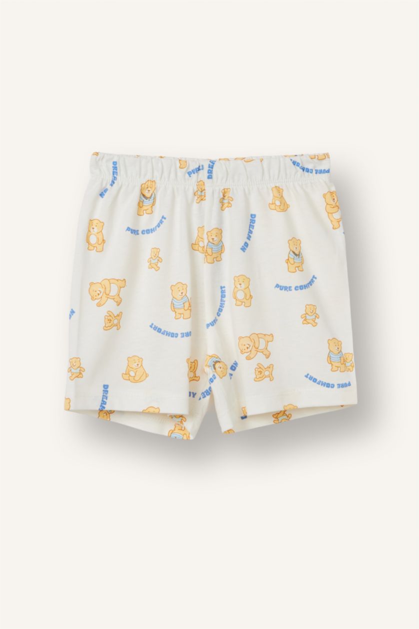 Baby Boys Ecru 2 piece Regular Fit Knitted Pyjamas