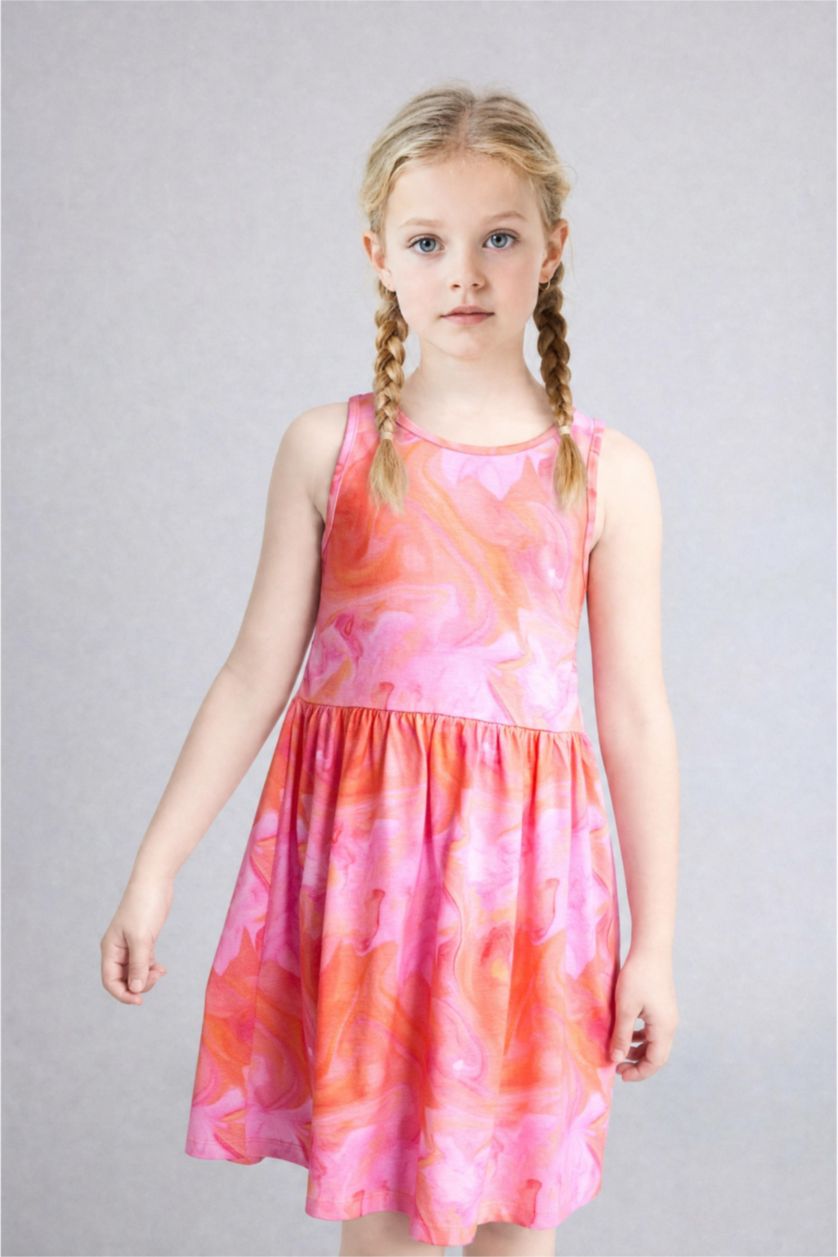 Young Girls - Teen Girls Lilac Regular Fit Sleeveless Knitted Dress