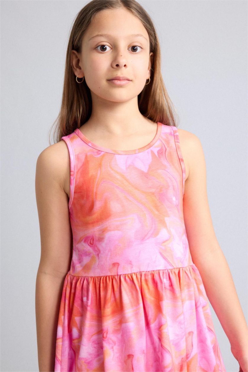 Young Girls - Teen Girls Lilac Regular Fit Sleeveless Knitted Dress