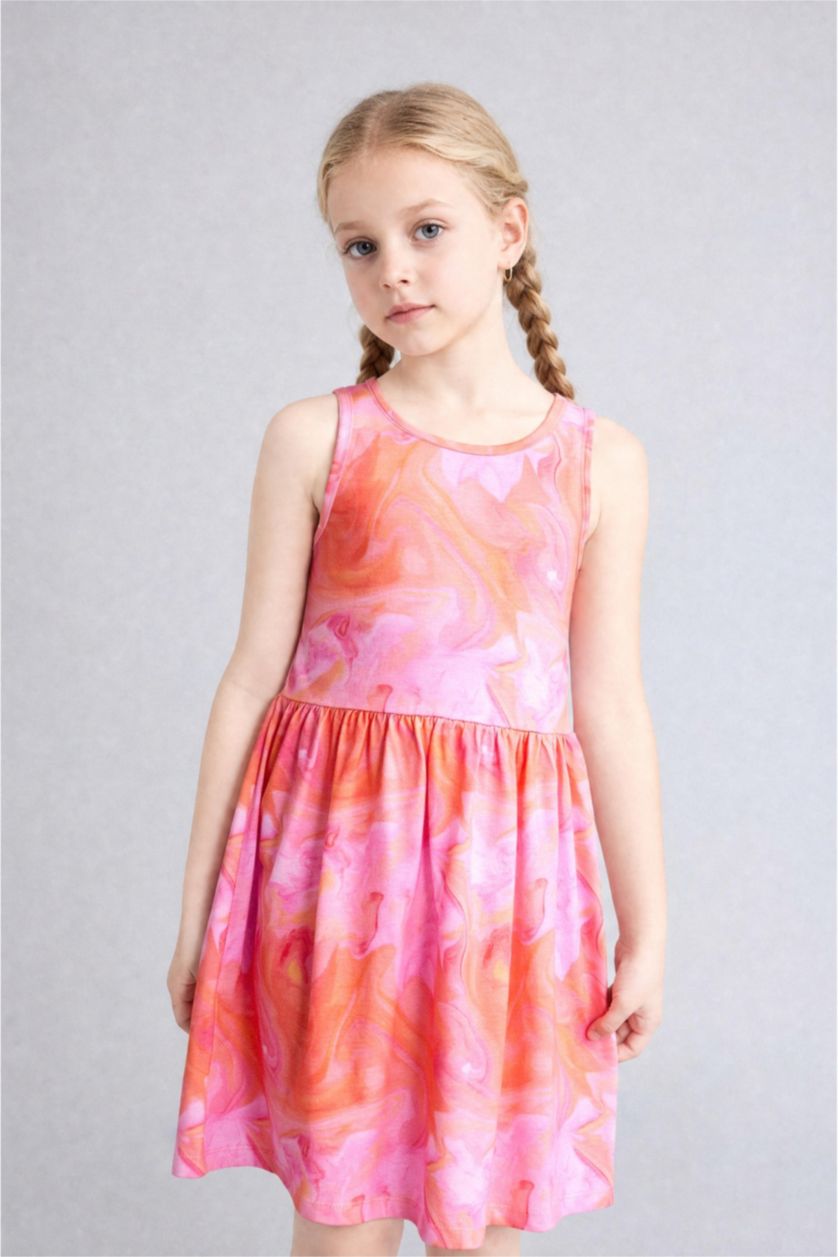 Young Girls - Teen Girls Lilac Regular Fit Sleeveless Knitted Dress