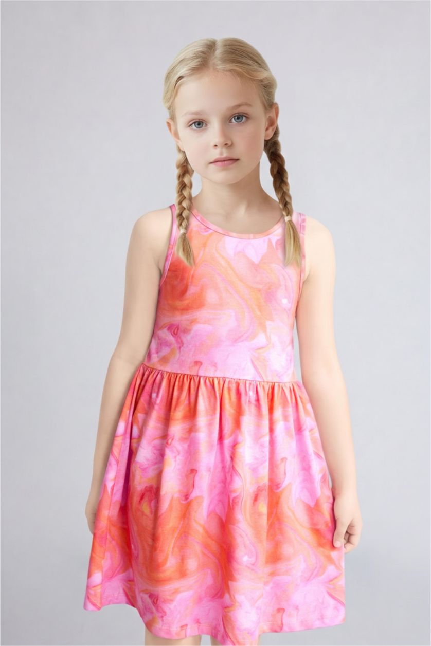 Young Girls - Teen Girls Lilac Regular Fit Sleeveless Knitted Dress