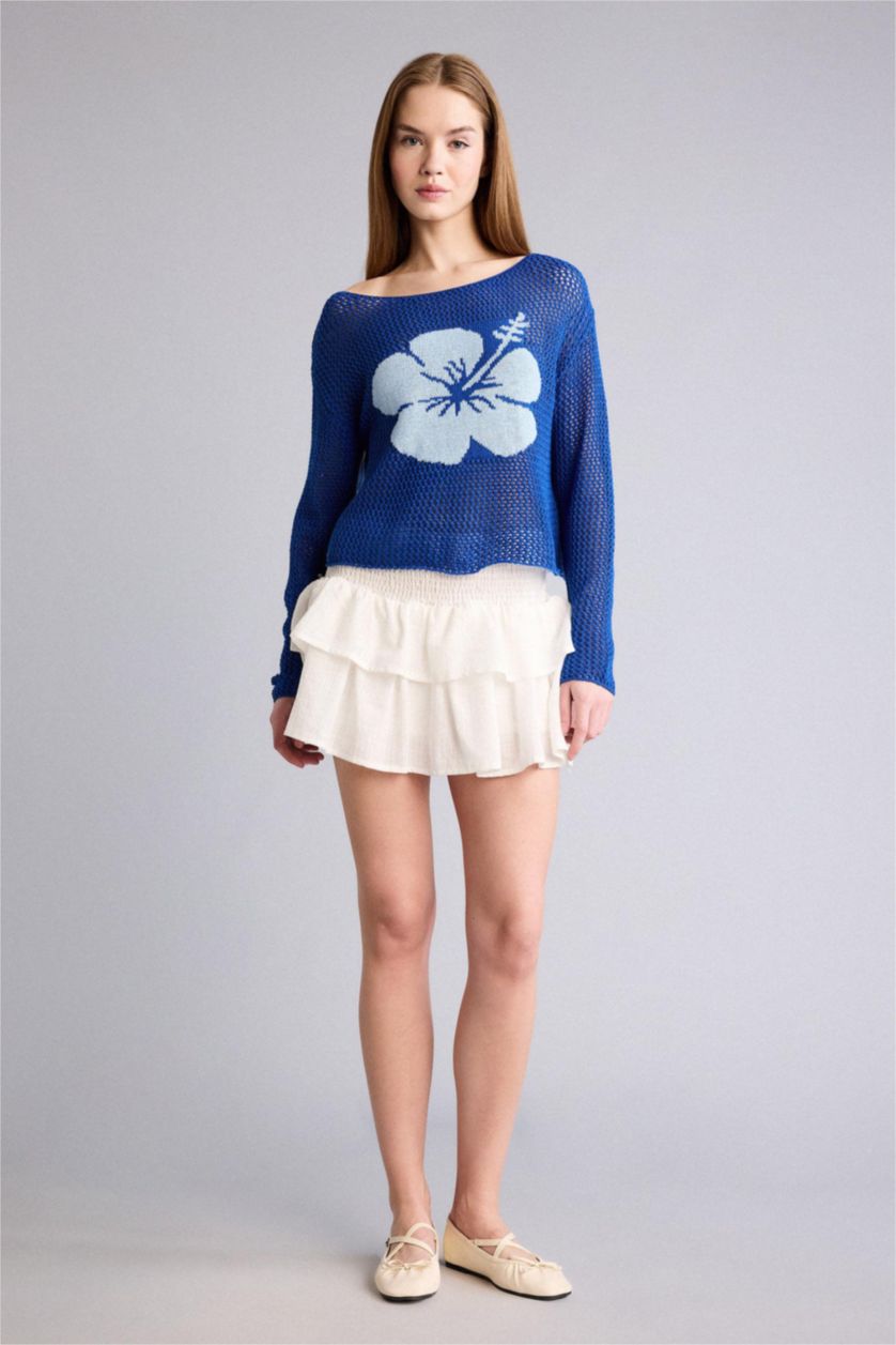 Kadın Ekru Mini Etek