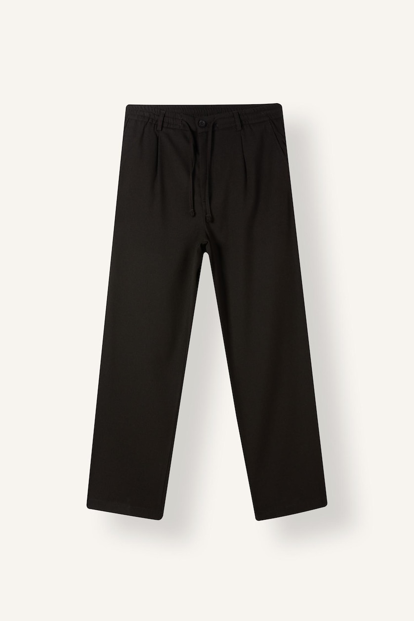 HOMME Marron Foncé Droit Pantalon