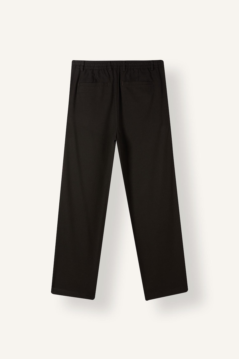 HOMME Marron Foncé Droit Pantalon