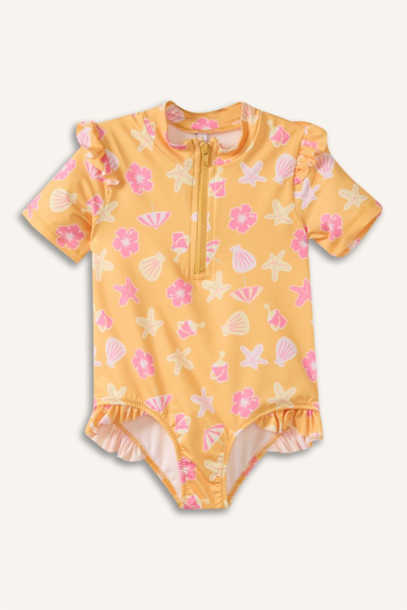 Kız Bebek Sarı Mayo Kız Bebek