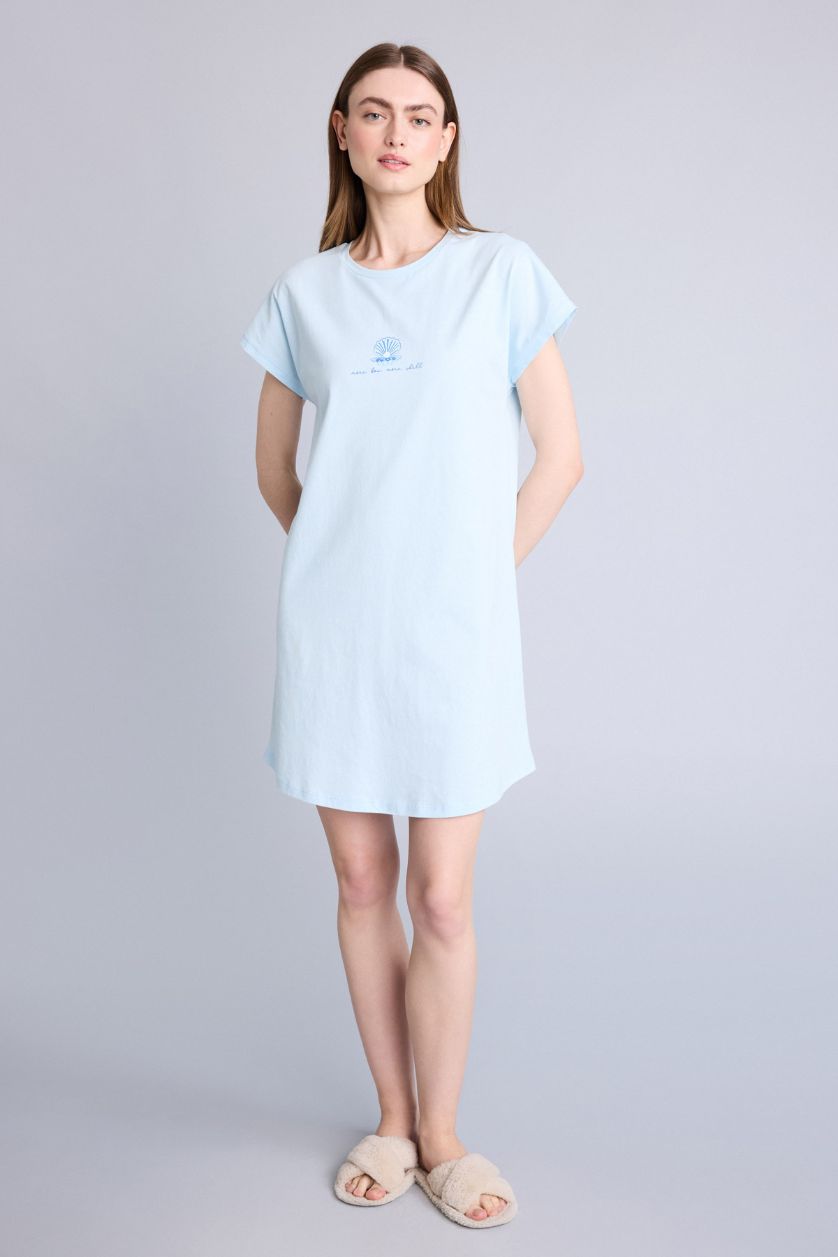 Kadın Açık Mavi Regular Fit Elbise