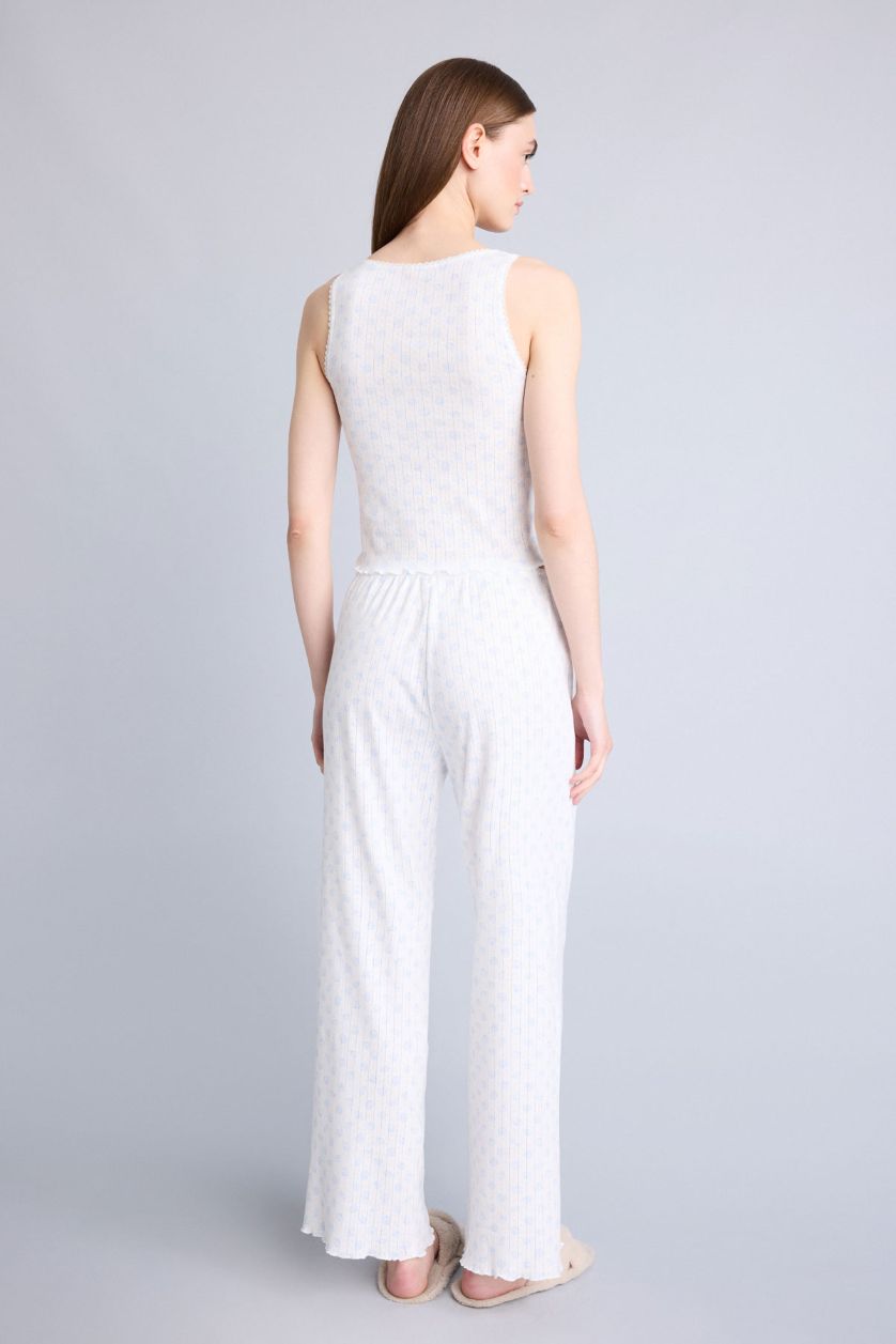 Kadın Ekru Regular Fıt Kolsuz 2'li Takım