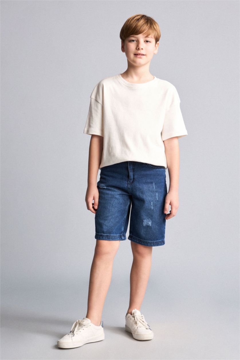 Young Boys - Teen Boys Blue Boy Regular Fit Shorts