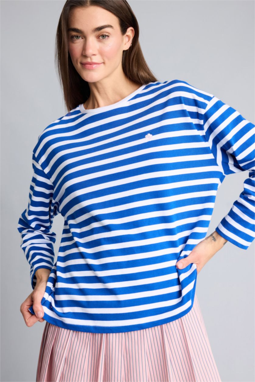 Kadın Kırık Beyaz Afra x Defacto Oversıze Baskılı Sweatshirt